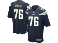 Men's Game Russell Okung #76 Nike Navy Blue Home Jersey - NFL Los Angeles Chargers