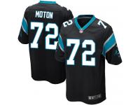Men's Game Taylor Moton #72 Nike Black Home Jersey - NFL Carolina Panthers