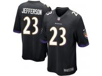 Men's Game Tony Jefferson #23 Nike Black Alternate Jersey - NFL Baltimore Ravens