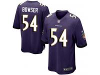 Men's Game Tyus Bowser #54 Nike Purple Home Jersey - NFL Baltimore Ravens