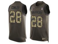 Men's Gareon Conley #28 Nike Green Jersey - NFL Oakland Raiders Salute to Service Tank Top