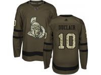 Men's Hockey Ottawa Senators #10 Anthony Duclair Jersey Green Salute to Service