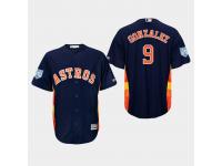 Men's Houston Astros 2019 Spring Training #9 Navy Marwin Gonzalez Cool Base Jersey