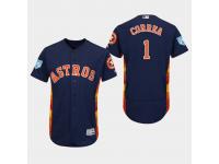 Men's Houston Astros 2019 Spring Training Carlos Correa Flex Base Jersey Navy