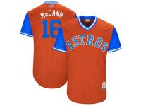 Men's Houston Astros Brian McCann McCann Majestic Orange 2017 Players Weekend Jersey