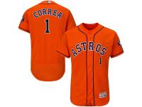 Men's Houston Astros Carlos Correa Majestic Orange Flexbase Authentic Collection Player Jersey