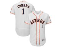 Men's Houston Astros Carlos Correa Majestic White Home Authentic Collection Flex Base Player Jersey