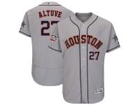Men's Houston Astros Jose Altuve Majestic Gray 2018 MLB All-Star Game Authentic Flex Base Player Jersey