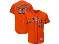 Men's Houston Astros Justin Verlander Majestic Orange Alternate Flex Base Authentic Collection Player Jersey