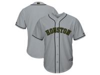 Men's Houston Astros Majestic Gray 2018 Memorial Day Cool Base Team Jersey