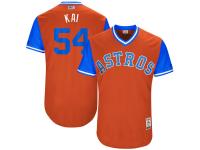 Men's Houston Astros Mike Fiers Kai Majestic Orange 2017 Players Weekend Jersey