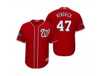 Men's Howie Kendrick Washington Nationals Red 2019 World Series Champions Cool Base Jersey