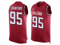 Men's Jack Crawford #95 Nike Red Jersey - NFL Atlanta Falcons Player Name & Number Tank Top