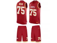 Men's Jah Reid #75 Nike Red Jersey - NFL Kansas City Chiefs Tank Top Suit