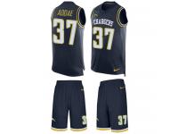 Men's Jahleel Addae #37 Nike Navy Blue Jersey - NFL Los Angeles Chargers Tank Top Suit