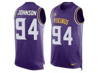 Men's Jaleel Johnson #94 Nike Purple Jersey - NFL Minnesota Vikings Player Name & Number Tank Top