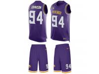 Men's Jaleel Johnson #94 Nike Purple Jersey - NFL Minnesota Vikings Tank Top Suit