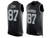 Men's Jared Cook #87 Nike Black Jersey - NFL Oakland Raiders Player Name & Number Tank Top