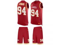 Men's Jarvis Jenkins #94 Nike Red Jersey - NFL Kansas City Chiefs Tank Top Suit