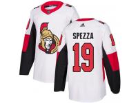 Men's Jason Spezza Authentic White Reebok Jersey NHL Ottawa Senators #19 Away