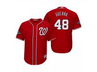 Men's Javy Guerra Washington Nationals Red 2019 World Series Champions Cool Base Jersey