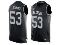 Men's Jelani Jenkins #53 Nike Black Jersey - NFL Oakland Raiders Player Name & Number Tank Top