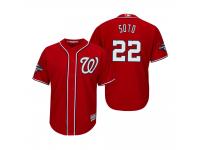 Men's Juan Soto Washington Nationals Red 2019 World Series Champions Cool Base Jersey