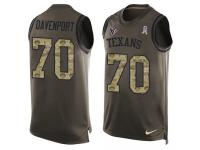 Men's Julien Davenport #70 Nike Green Jersey - NFL Houston Texans Salute to Service Tank Top