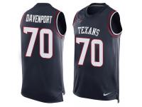 Men's Julien Davenport #70 Nike Navy Blue Jersey - NFL Houston Texans Player Name & Number Tank Top