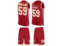 Men's Justin March-Lillard #59 Nike Red Jersey - NFL Kansas City Chiefs Tank Top Suit