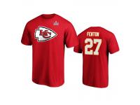 Men's Kansas City Chiefs Rashad Fenton Red Super Bowl LIV Halfback Player Name & Number T-Shirt