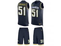 Men's Kyle Emanuel #51 Nike Navy Blue Jersey - NFL Los Angeles Chargers Tank Top Suit