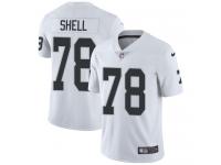 Men's Limited Art Shell #78 Nike White Road Jersey - NFL Oakland Raiders Vapor Untouchable