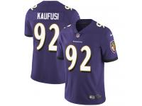 Men's Limited Bronson Kaufusi #92 Nike Purple Home Jersey - NFL Baltimore Ravens Vapor Untouchable
