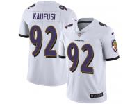 Men's Limited Bronson Kaufusi #92 Nike White Road Jersey - NFL Baltimore Ravens Vapor Untouchable
