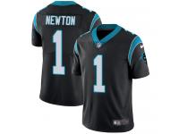 Men's Limited Cam Newton #1 Nike Black Home Jersey - NFL Carolina Panthers Vapor Untouchable