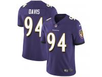 Men's Limited Carl Davis #94 Nike Purple Home Jersey - NFL Baltimore Ravens Vapor Untouchable
