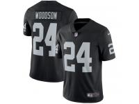 Men's Limited Charles Woodson #24 Nike Black Home Jersey - NFL Oakland Raiders Vapor Untouchable