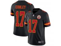 Men's Limited Chris Conley #17 Nike Black Jersey - NFL Kansas City Chiefs Rush