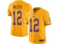 Men's Limited Colt McCoy #12 Nike Gold Jersey - NFL Washington Redskins Rush