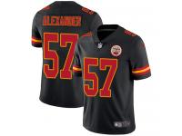 Men's Limited D.J. Alexander #57 Nike Black Jersey - NFL Kansas City Chiefs Rush
