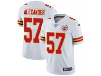 Men's Limited D.J. Alexander #57 Nike White Road Jersey - NFL Kansas City Chiefs Vapor Untouchable