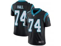 Men's Limited Daeshon Hall #74 Nike Black Home Jersey - NFL Carolina Panthers Vapor Untouchable