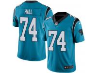 Men's Limited Daeshon Hall #74 Nike Blue Jersey - NFL Carolina Panthers Rush