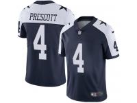 Men's Limited Dak Prescott #4 Nike Navy Blue Alternate Jersey - NFL Dallas Cowboys Vapor Untouchable Throwback