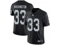 Men's Limited DeAndre Washington #33 Nike Black Home Jersey - NFL Oakland Raiders Vapor Untouchable