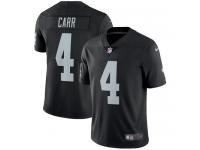 Men's Limited Derek Carr #4 Nike Black Home Jersey - NFL Oakland Raiders Vapor Untouchable