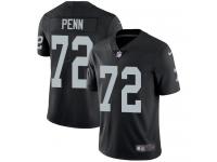 Men's Limited Donald Penn #72 Nike Black Home Jersey - NFL Oakland Raiders Vapor Untouchable