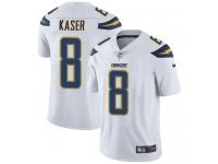 Men's Limited Drew Kaser #8 Nike White Road Jersey - NFL Los Angeles Chargers Vapor Untouchable