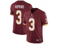 Men's Limited Dustin Hopkins #3 Nike Burgundy Red Home Jersey - NFL Washington Redskins Vapor